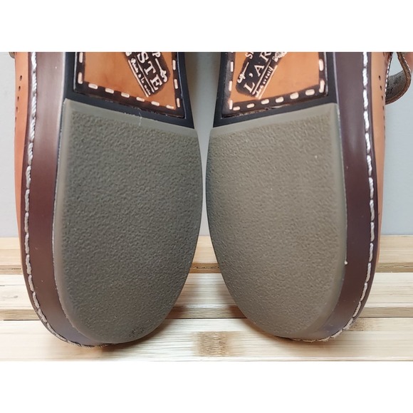 L'Artiste by Spring Step | Orange Tan | Leather Buckled Clog Size 40 US 9.5 - Picture 10 of 11